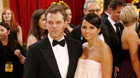 Matt Damon and his wife caught together on a camera.